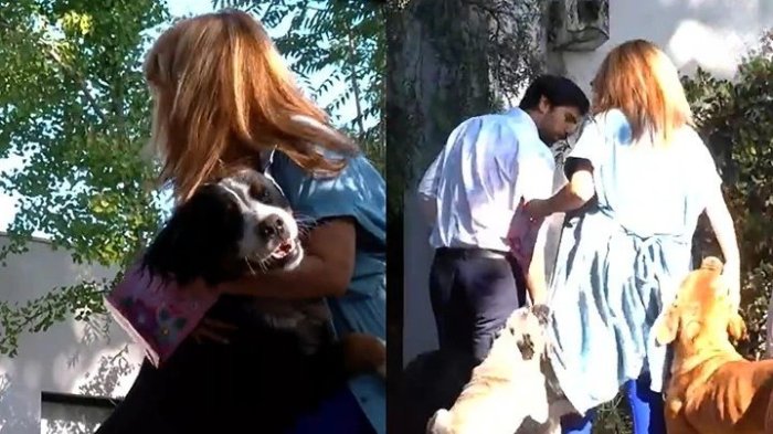 Recibida por sus mascotas: Así llegó Cathy Barriga a casa para cumplir arresto domiciliario