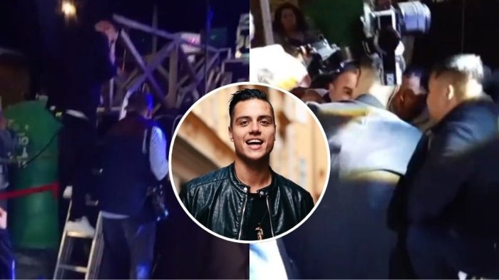 VIDEO | Yoan Amor sufrió dolorosa caída desde escenario y recibió críticas por particular gesto