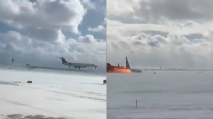 Desclasifican impactantes nuevos videos de accidente aéreo en Canadá