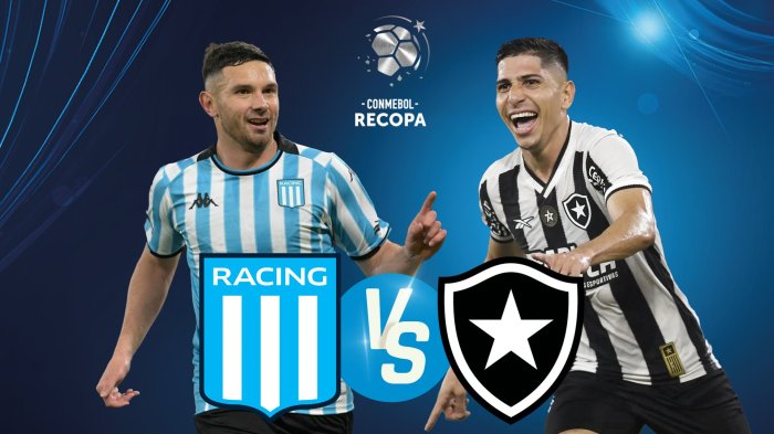 Racing vs Botafogo: Dónde ver EN VIVO y ONLINE partido por Recopa Sudamericana