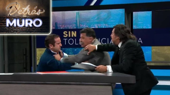 ¡A los golpes! Políticos “pelearon” en vivo en su paso por Sin Tolerancia de Detrás Del Muro