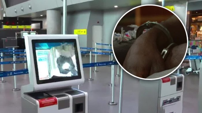 Prisión preventiva para ciudadano haitiano que destrozó con un martillo el Aeropuerto de Santiago