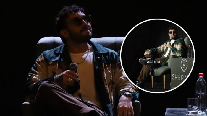 ¡Oscuridad total! El momento en que Edo Caroe quedó sin luz en plena conferencia de Viña 2025