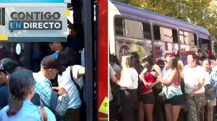¡Paraderos colapsados! Pasajeros repletan buses tras cierre de Metro por corte de luz