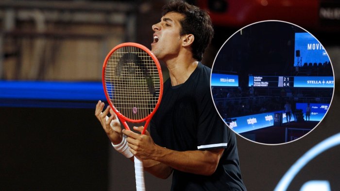 Con corte de luz incluido: Tomás Etcheverry sacó a Cristian Garín del Chile Open