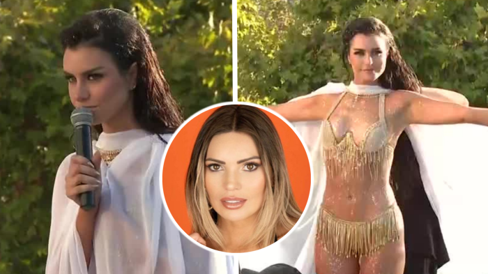 “No sé si es algo legal, pero…”: Emilia Dides reaccionó a polémica con Faloon en pleno piscinazo