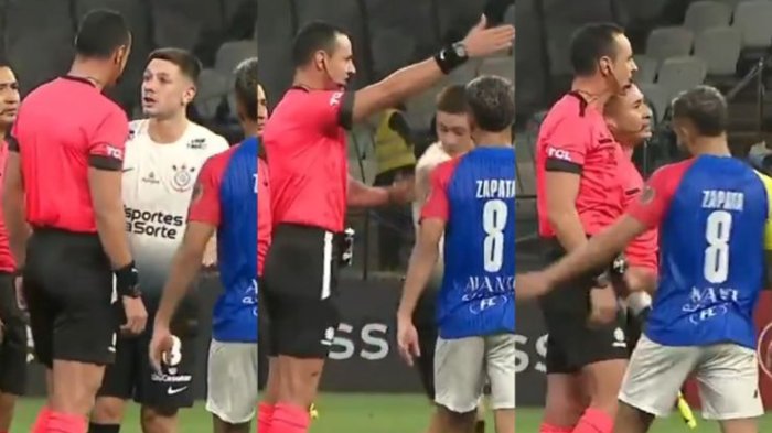 Wilmar Roldán reaparece con otra polémica: Lo captaron empujando a jugador en pleno partido