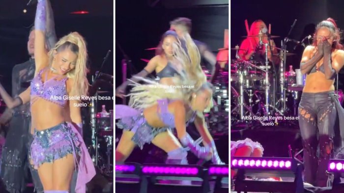 VIDEOS | Princesa Alba sufrió dolorosa caída en pleno show: Se viralizaron registros en redes sociales