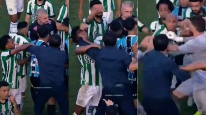 Escándalo: Gustavo Quinteros se descontrola y agrede a jugador rival en pleno partido