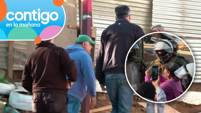 “¡NO DISTE LA CARA!”: Pobladores enfurecidos contra dueño del terreno tomado en Viña del Mar