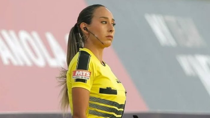 Está de vuelta: Cindy Nahuelcoy anuncia que vuelve a arbitrar un partido de fútbol