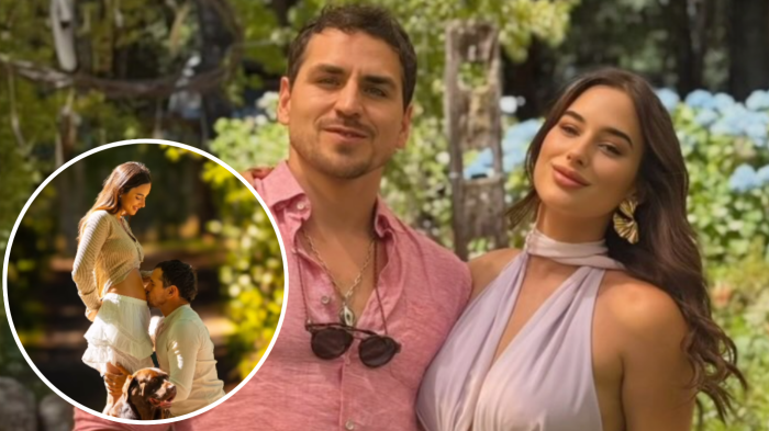 ¡Lo anunciaron en grande! Pangal Andrade y Melina Noto comparten primer registro de su embarazo