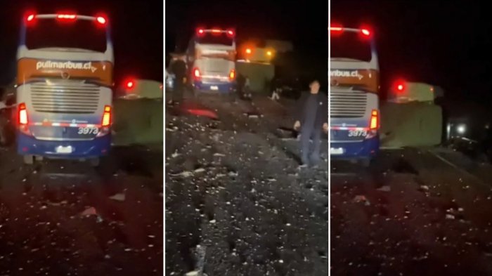 Choque entre 4 buses dejó 6 muertos y 50 heridos en Coquimbo: Ruta 5 Norte está cortada