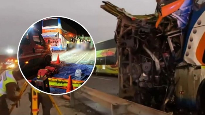 VIDEO | Tragedia en Coquimbo: Así quedaron los buses que colisionaron en cadena y dejaron 6 muertos
