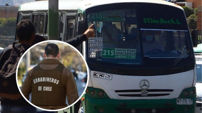 Carabinero de civil intentó impedir una pelea pero fue apuñalado en un bus de Valparaíso