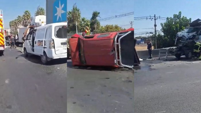 VIDEO | Vehículo quedó casi desintegrado tras fatal choque múltiple en Quilicura: Hay un muerto