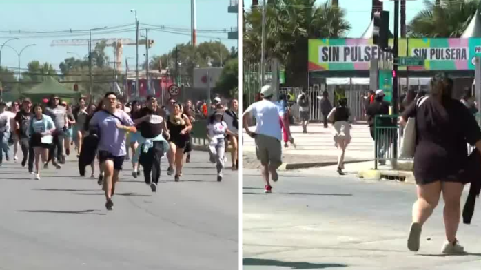 VIDEO | Avalancha de personas vulnera control de acceso en Lollapalooza Chile 2025