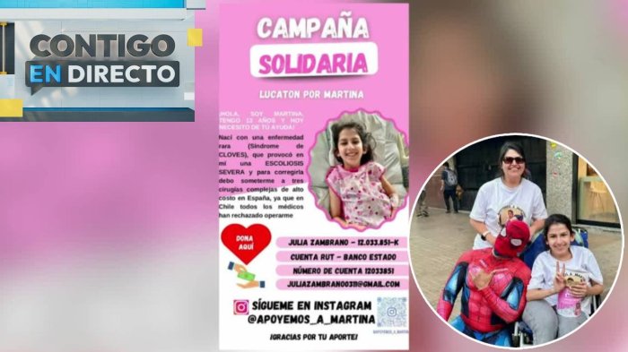 Faltan $50 millones: El urgente llamado de Martina para poder operarse de difícil y rara enfermedad