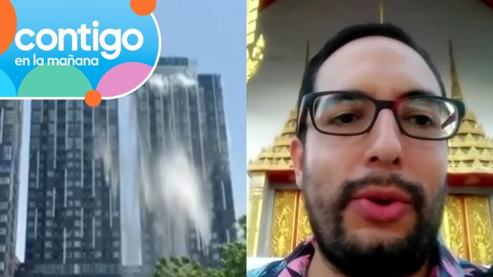 “Caía agua desde las azoteas”: Chileno en Tailandia relató minutos de terror tras sismo