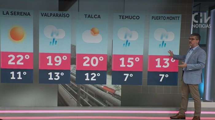 El Tiempo: Precipitaciones se mantendrán este domingo en Valparaíso, Santiago y el sur de Chile