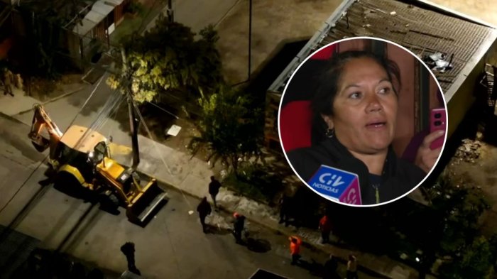 VIDEO | Polémica por demolición de narcomausoleo en San Bernardo: Familias dicen era memorial