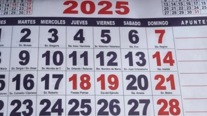 Se viene fin de semana santo: revisa cuántos feriados quedan en 2025