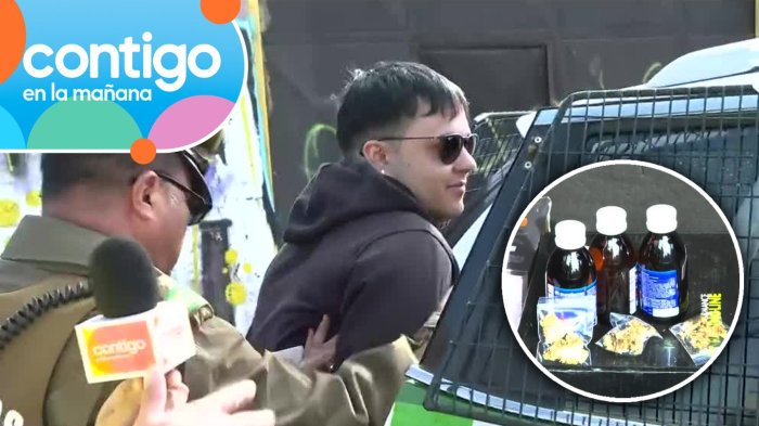 Sospechosa combinación: Detienen a conductor por portar marihuana y jarabes en su auto