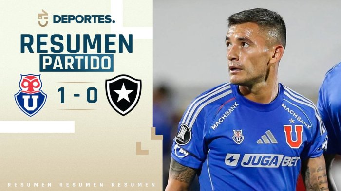 Universidad de Chile vs Botafogo | Goles, resumen y compacto