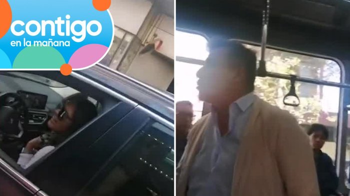 Fueron increpados: Ivette Vergara y Fernando Solabarrieta protagonizaron confuso incidente vial