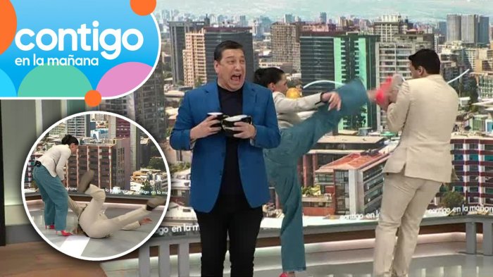 ¡Directo al suelo! Andrea Arístegui derribó a Eduardo de la Iglesia con brutal técnica de taekwondo