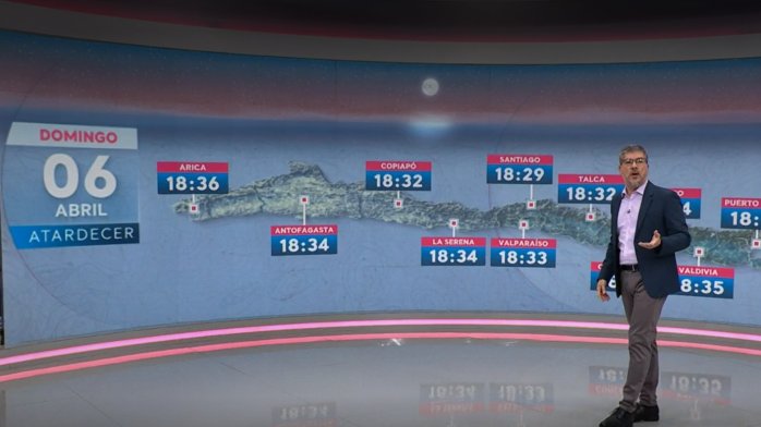 Cambio de hora en Chile: Revisa el mapa con la salida y puesta de sol con el horario de invierno