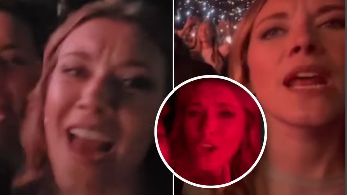 Eliminó un video: Carla Jara realizó polémicas publicaciones en concierto de Shakira