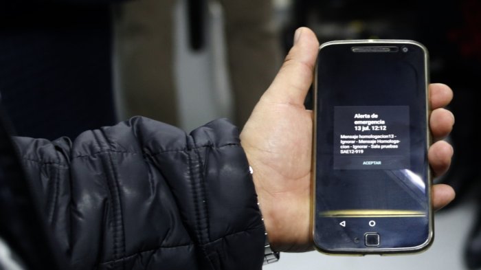 Descartan “emergencia real”: Senapred explicó sorpresivo envío de alerta SAE a celulares