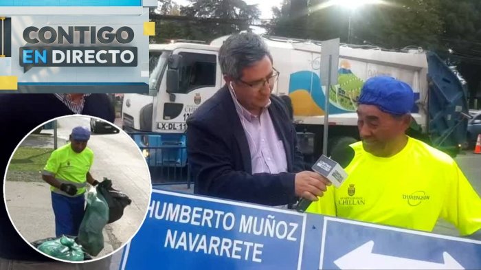 ¡Merecido reconocimiento! Calle de Chillán llevará nombre de recolector de residuos con 30 años de servicio