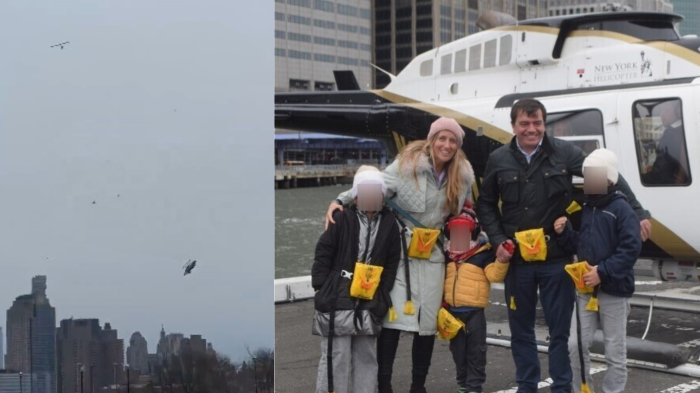 La última foto de la familia española que murió en el accidente de helicóptero en Nueva York