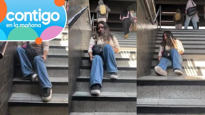 Joven en silla de ruedas debió arrastrarse por escaleras del Metro tras falla de ascensor