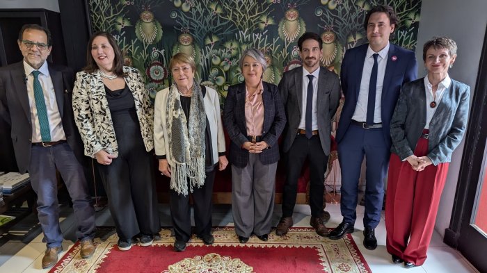 De cara a las primarias: Michelle Bachelet se reunió con candidatos presidenciales del oficialismo