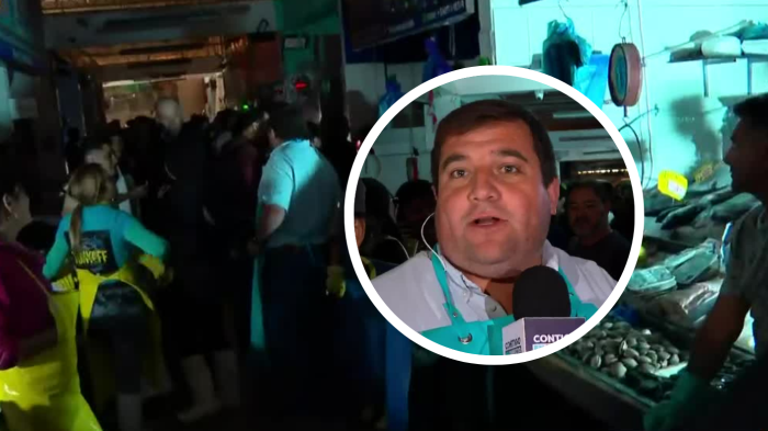 Apagón en vivo: Notero del Contigo en Directo realizó despacho completamente a oscuras en el Terminal Pesquero