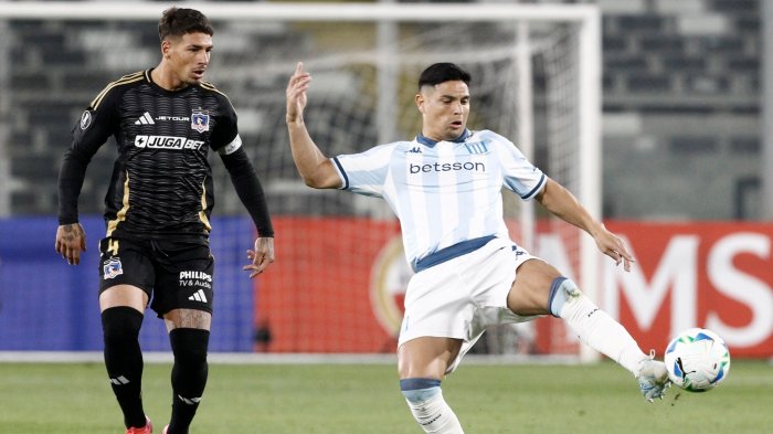 Colo Colo se descuidó en el final y dejó escapar la victoria ante Racing en los últimos minutos