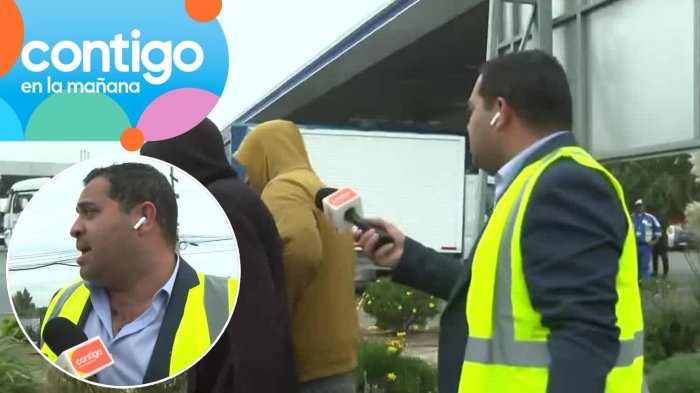 “¡Pones en riesgo a la gente!”: Tomás Cancino encaró a sujetos que intentaron evadir control con camión