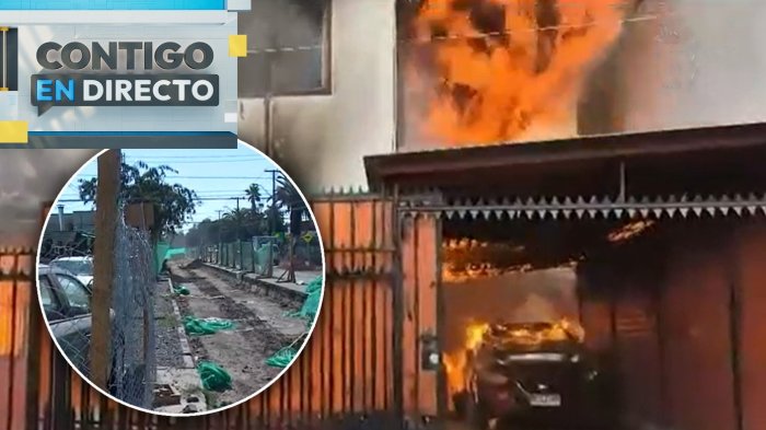 Incendio consumió casa en Maipú: Calles obstruidas impidieron el paso del carro de Bomberos
