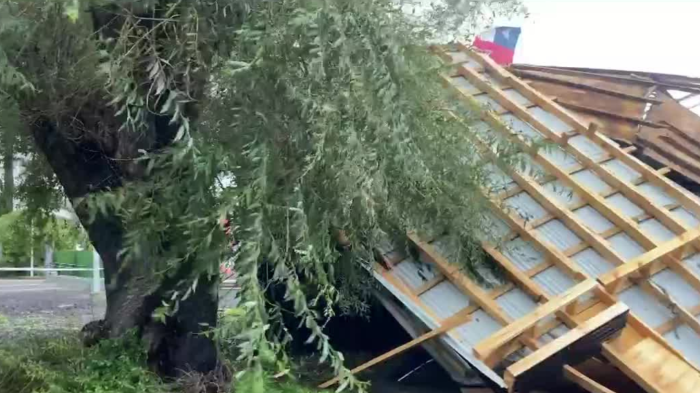 Voladura de techos, cortes y caída de árboles: Los estragos que dejó el temporal en el sur