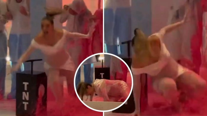 “Infarto colectivo”: Viralizan doble caída de Lele Pons durante revelación de género