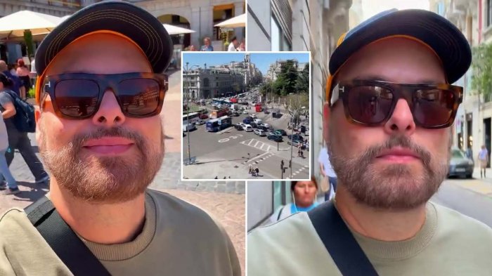 Igual que en Chile: Viralizan que George Harris estuvo en España horas antes del masivo corte de luz