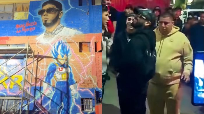 El día que Anuel visitó la Villa Pucará en Quilicura y compartió con líder narco asesinado