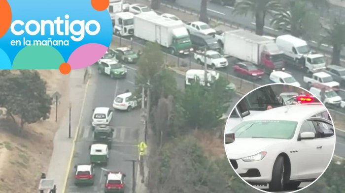 Tráfico paralizado y cortes en la carretera: Los detalles que dejó el funeral narco en Quilicura