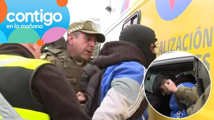 Sujeto fue DETENIDO EN VIVO tras intentar evadir fiscalización y “atropellar” a carabinero con su moto
