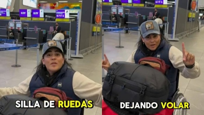 VIDEO | Mujer en silla de ruedas denuncia que no la dejaron subir a un avión para irse de vacaciones