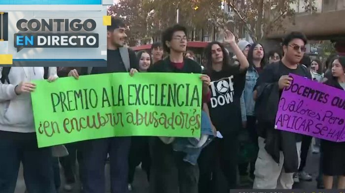 Docente UAH fue denunciado por abuso sexual contra alumna y desató manifestación en plena Alameda