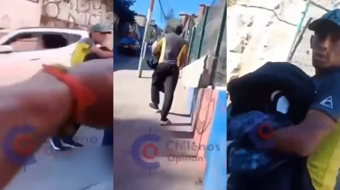 Haitiano sorprende a un ladrón in fraganti y lo increpa por varios metros en Valparaíso: “Te voy a seguir”